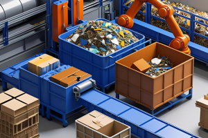 professionele Afvalverwerking van plastic, karton en hout voor kangaroo supply chain via een pers